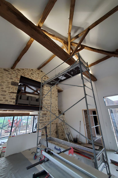 Photo du chantier en cours-renovation-maison-Mauléon