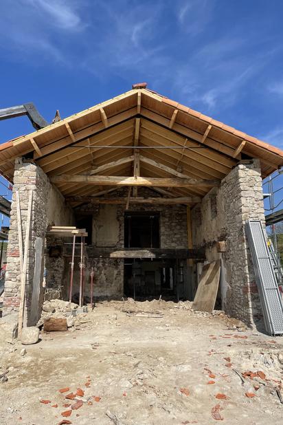 Photo du chantier en cours-renovation-maison-Mauléon