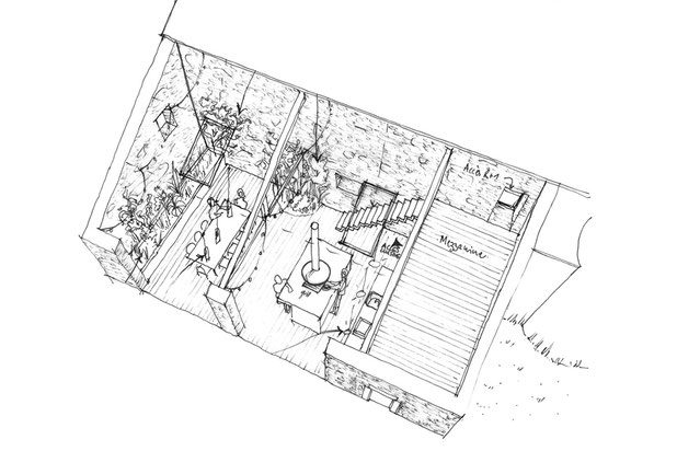 Croquis du jardin d'hiver-renovation-maison-Saint-Sauveur-Villages