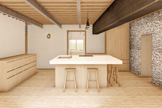 Cuisine-renovation-maison-Saint-Sauveur-Villages