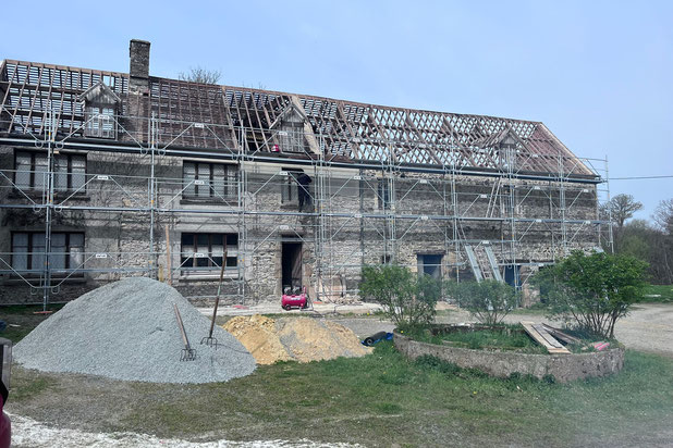 Photo de chantier-renovation-maison-Saint-Sauveur-Villages