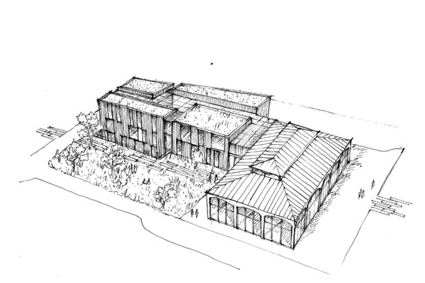 Croquis vue générale-renovation-equipement-Elbeuf