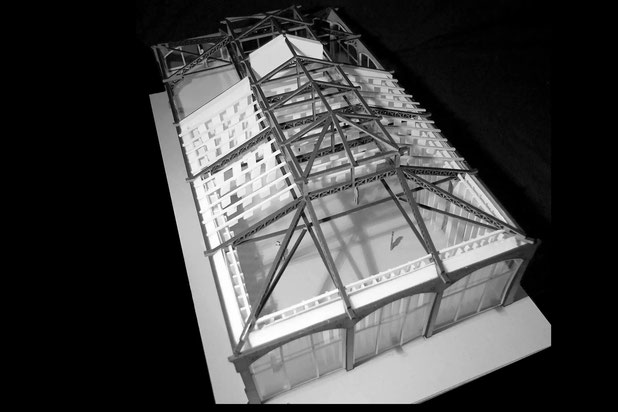 Maquette halle transformée en auditorium-renovation-equipement-Elbeuf