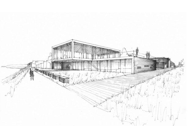 Croquis restaurant panoramique-renovation-equipement-Granville