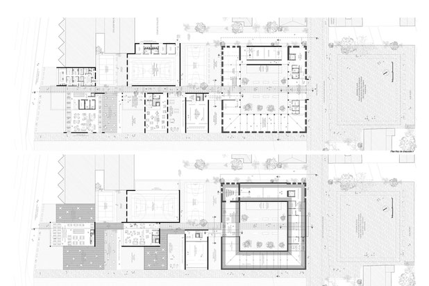 Plans RDC et étage-renovation-equipement-Granville