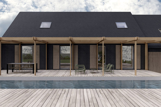 Perspective Façade Sud-renovation-maison-Saint-Amand-Villages