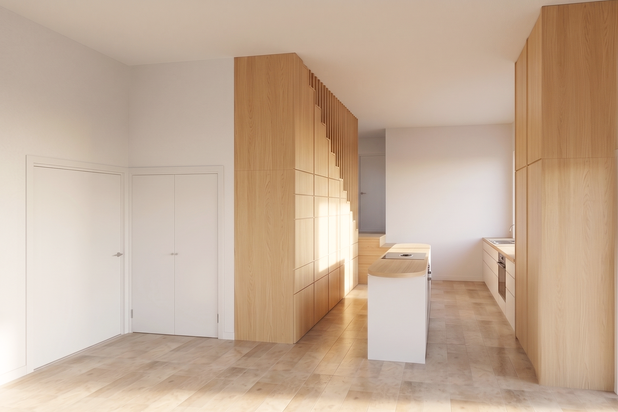 Vue cuisine-renovation-maison-Noues de Sienne