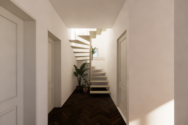 Escalier ajouté-surelevation-immeuble-Boulogne-Billancourt