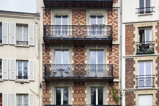 Facade existante-surelevation-immeuble-Boulogne-Billancourt