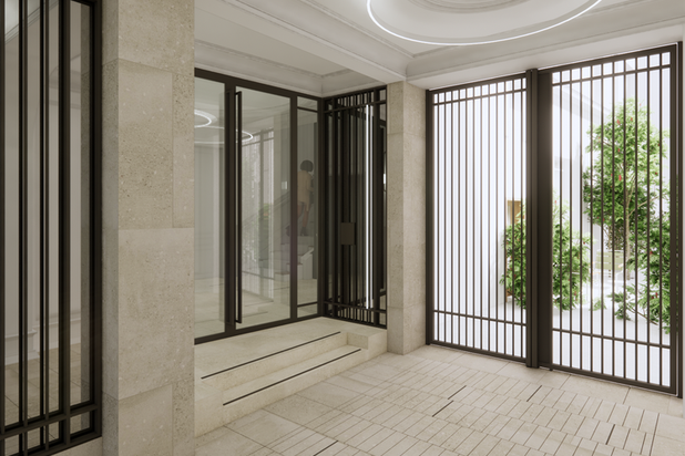 Entrée-rehabilitation-immeuble-Paris