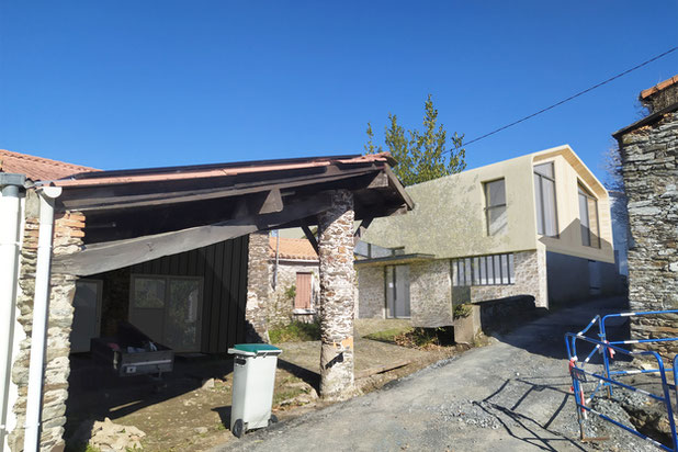 Vue du projet depuis la rue, version finale-surelevation-maison-Divatte-sur-Loire