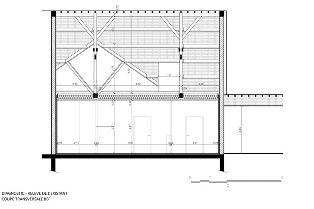 Coupe Transversale-construction-bureaux-Orgères