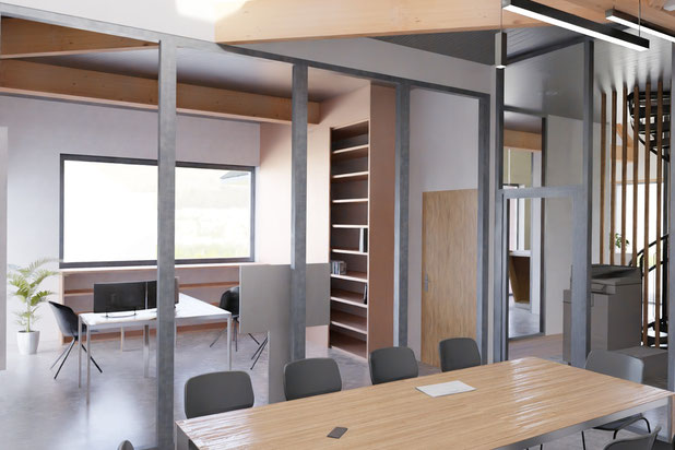 Salle de réunion-construction-bureaux-Orgères