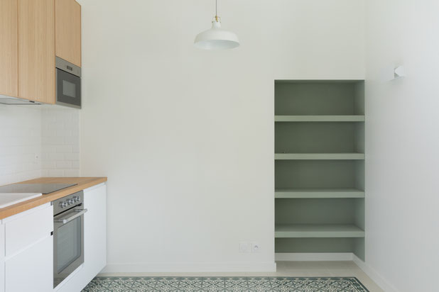 La cuisine & séjour-renovation-maison-Bourron-Marlotte