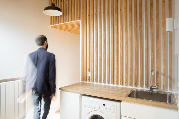Cuisine & salle à manger-renovation-appartement-Fontainebleau