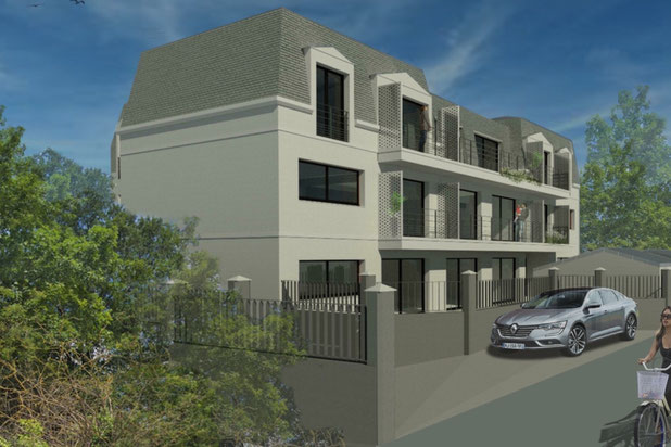 vue vers la Place de Chennevières-construction-logement-Conflans-Sainte-Honorine