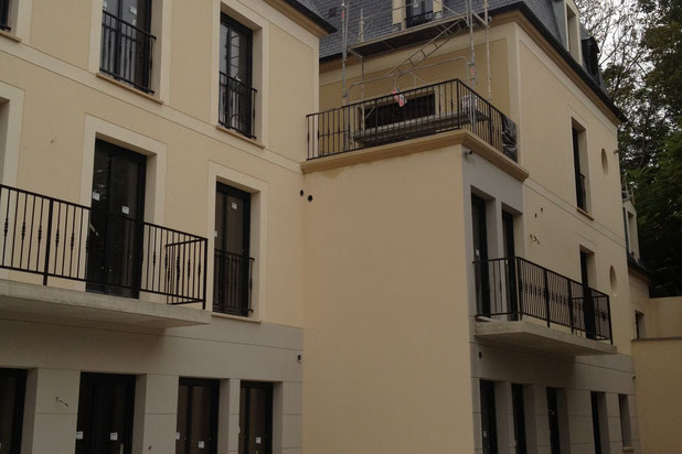 Façade arrière sur le jardin-construction-logement-Conflans-Sainte-Honorine