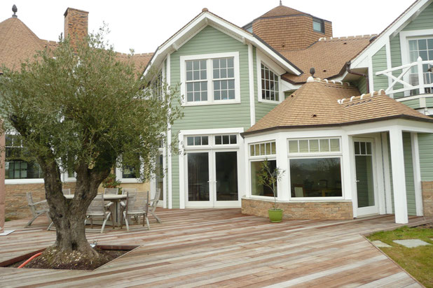 Terrasse du salon-construction-maison-Coulaines