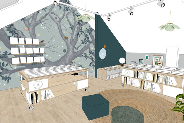 Ambiance à l'étage-amenagement-boutique_local-Saint-Grégoire