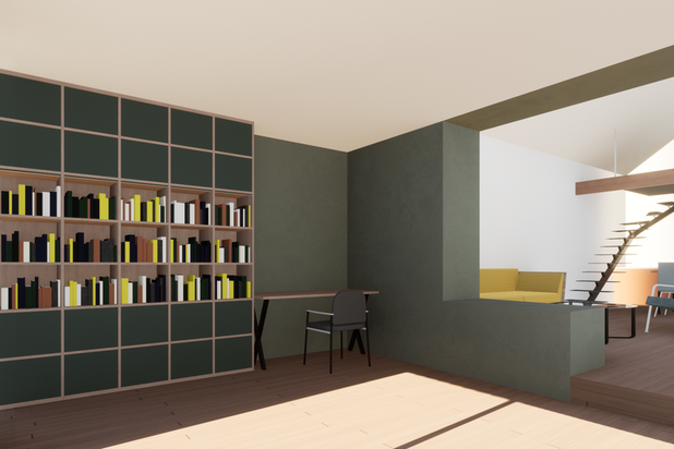 Espace d'entrée / pièce polyvalente-agrandissement_extension-maison-Plougoumelen