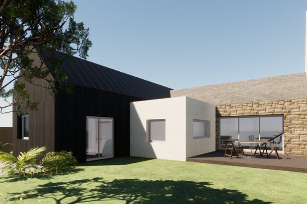 Vue sur l'ancienne forge-agrandissement_extension-maison-Plougoumelen
