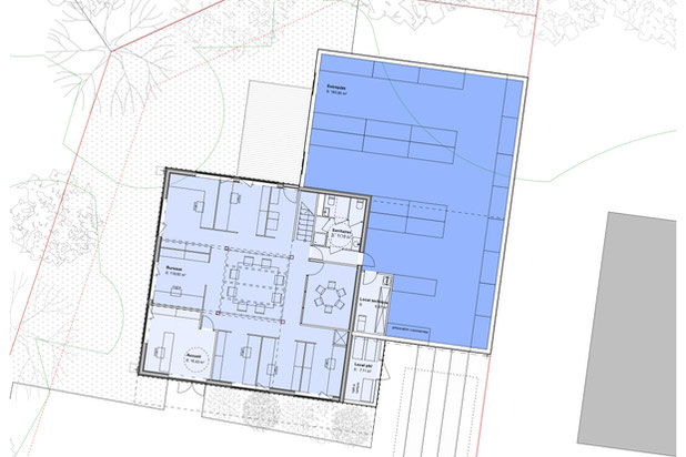 Plan du RDC-construction-bureaux-Plougoumelen