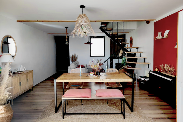 Vue du salon après travaux-agrandissement_extension-maison-Bègles