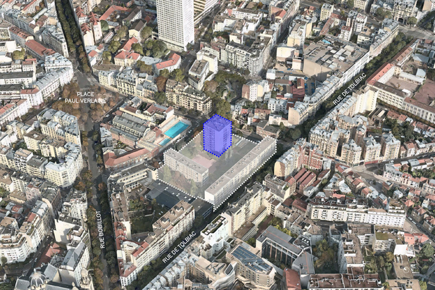 Vue aérienne du projet-renovation-logement-Paris