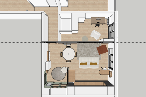 vue haut-amenagement-appartement-Vincennes