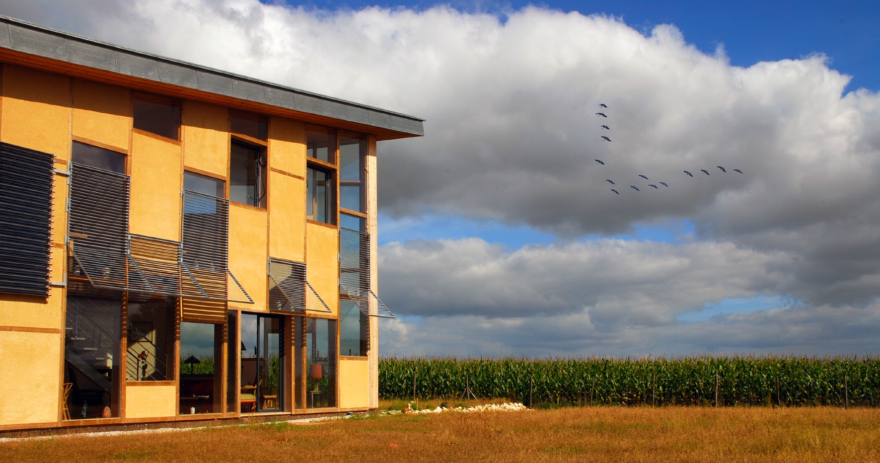 Maison bioclimatique en béton de chanvre – construction de maison neuve Morbihan