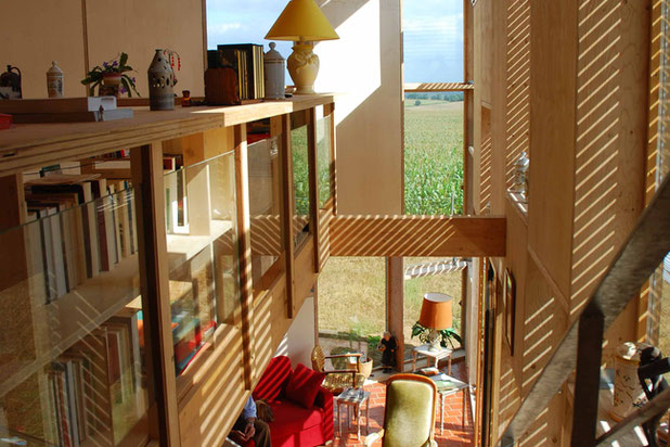 Garde corps bibliothèque-construction-maison-Cléguérec