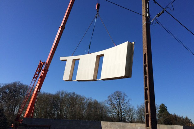 Mur préfabriqué-construction-maison-Morlaix