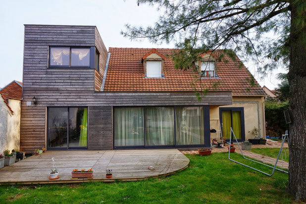 Volume en extension-construction-maison-Morlaix