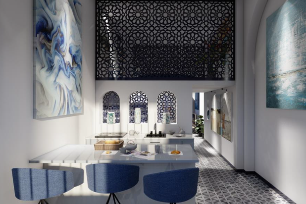 Cuisine et salon-amenagement-atelier_loft-Voiron