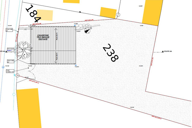 plan de masse initial-rehabilitation-maison-Ouilly-le-Tesson
