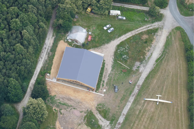 Vue aérienne-construction-local-Rives d'Andaine