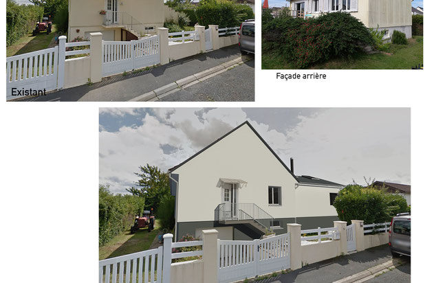 Façade sur rue-agrandissement_extension-maison-Douvres-la-Délivrande