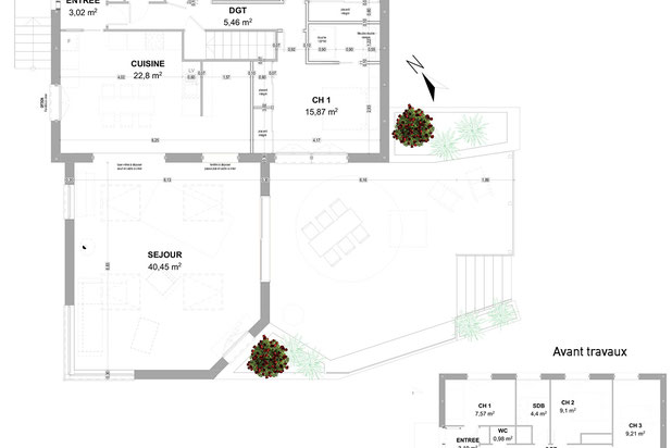 Plan final-agrandissement_extension-maison-Douvres-la-Délivrande