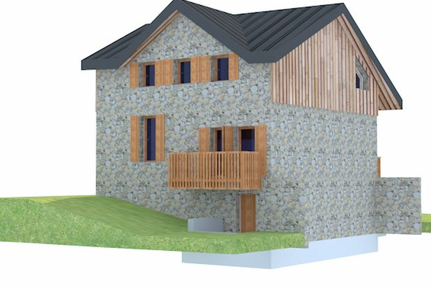 Projet - vue côté jardin-renovation-autre-Puygros