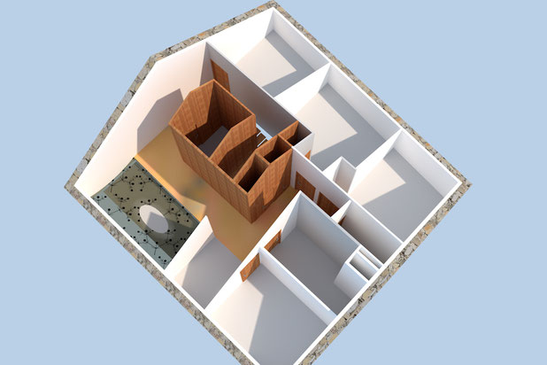 Projet - vue plongeante des Combles-renovation-autre-Puygros