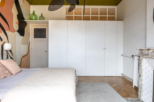 La chambre et son dressing salle de bain-renovation-appartement-Marseille
