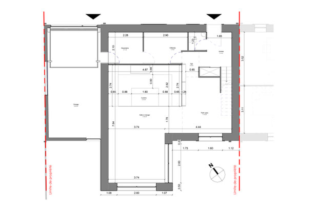 Plan de RDC Lot 1-construction-maison-Beaussais-sur-Mer