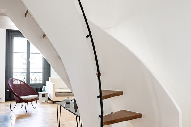 Escalier-agrandissement_extension-appartement-Paris