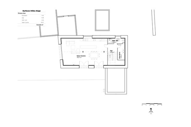 Plan niveau bas-renovation-maison-Saint-Clément-les-Places