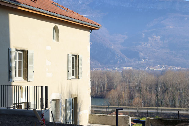 Façade Sud-renovation-logement-Veurey-Voroize