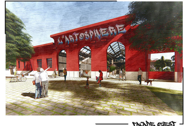 Vue de l'entrée-rehabilitation-boutique_local-Concarneau