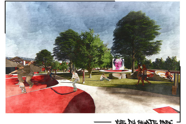 Vue du skate parc-rehabilitation-boutique_local-Concarneau