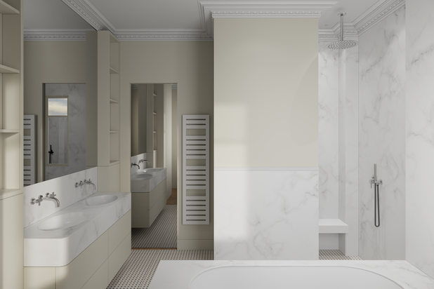 Salle de bain des parents-amenagement-appartement-Pa ri