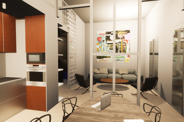 Prise de vue 3D rendu photoréaliste-amenagement-appartement-Nantes