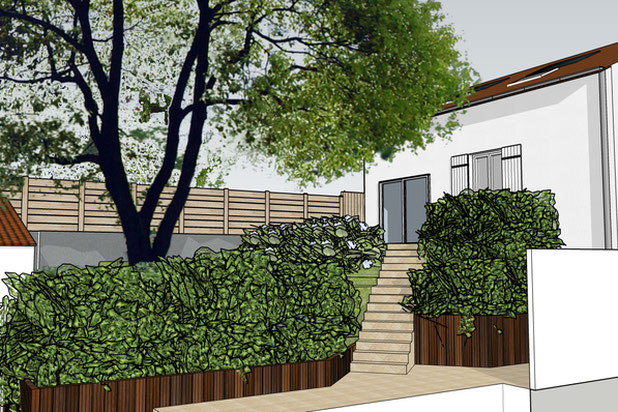 Prise de vue 3D du projet-surelevation-maison-Nantes